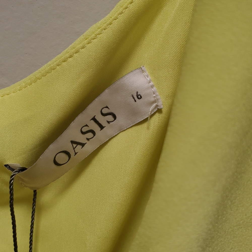 Oasis | Neon | Ruffle Asymmetrical Dress - Picture 4 of 7